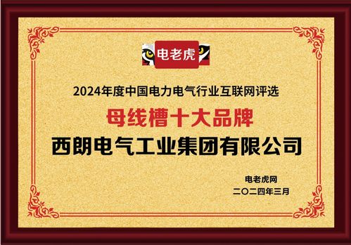 西朗电气工业集团荣获“母线槽十大品牌”称号，卓越品质铸就行业标杆